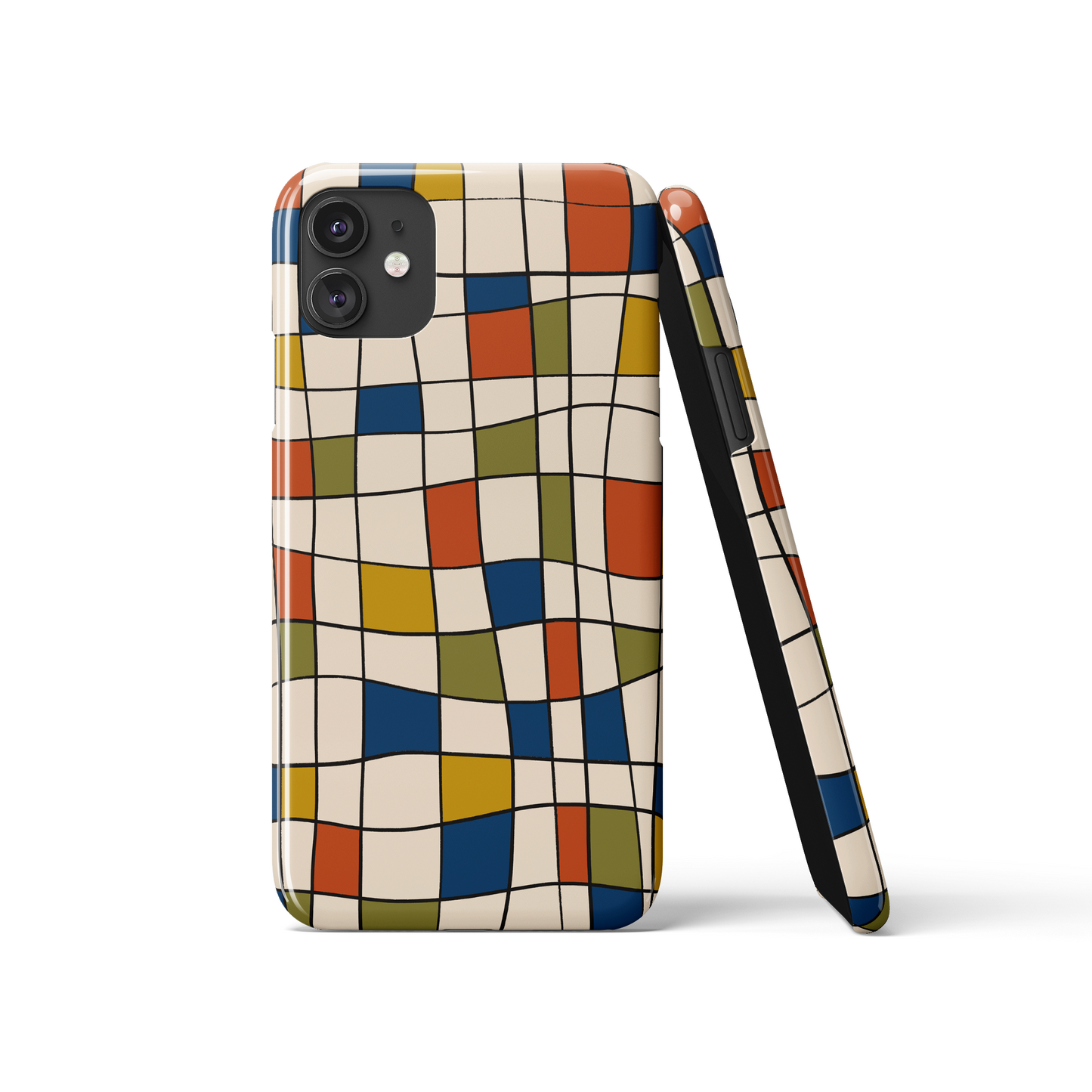 Mondrian Abstract Geometric Pattern iPhone Case