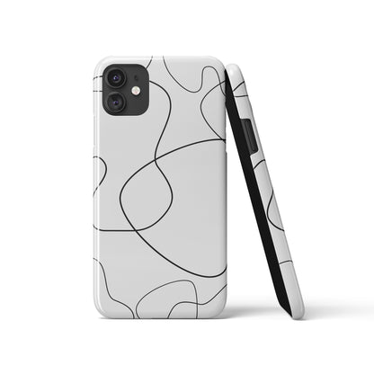 Grey Scandi Minimalist iPhone Case