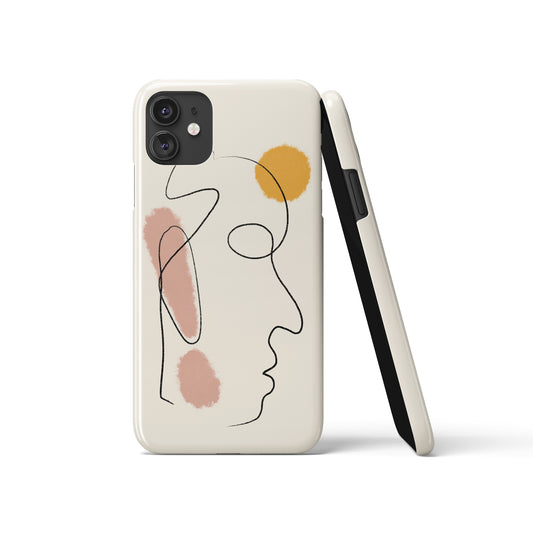 Line Art Vintage iPhone Case