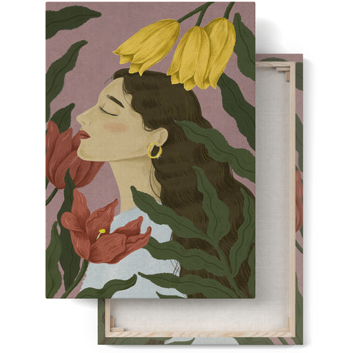 Plant Lovers Woman Canvas Print