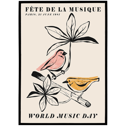 World Music Day, Paris 1981 Poster