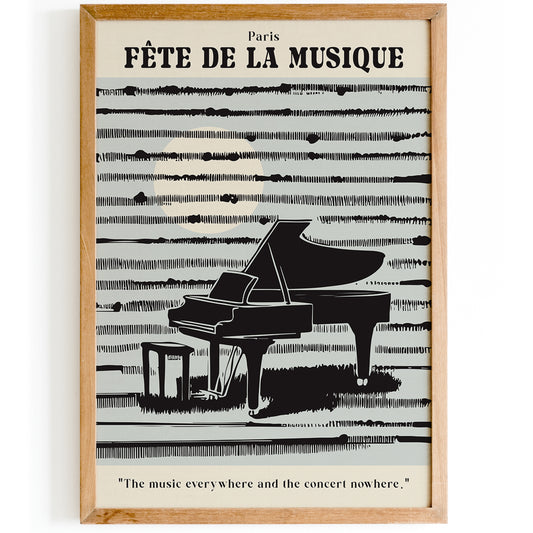 World Music Day, Paris Poster