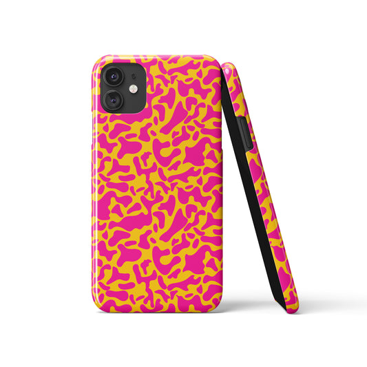 Pink Orange Pattern iPhone Case