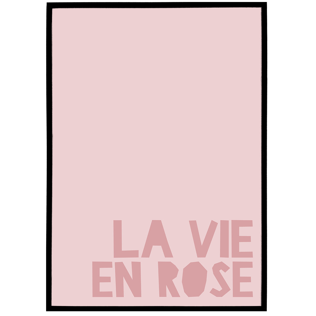 La Vie En Rose Minimalist Poster