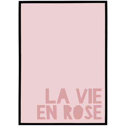 La Vie En Rose Minimalist Poster