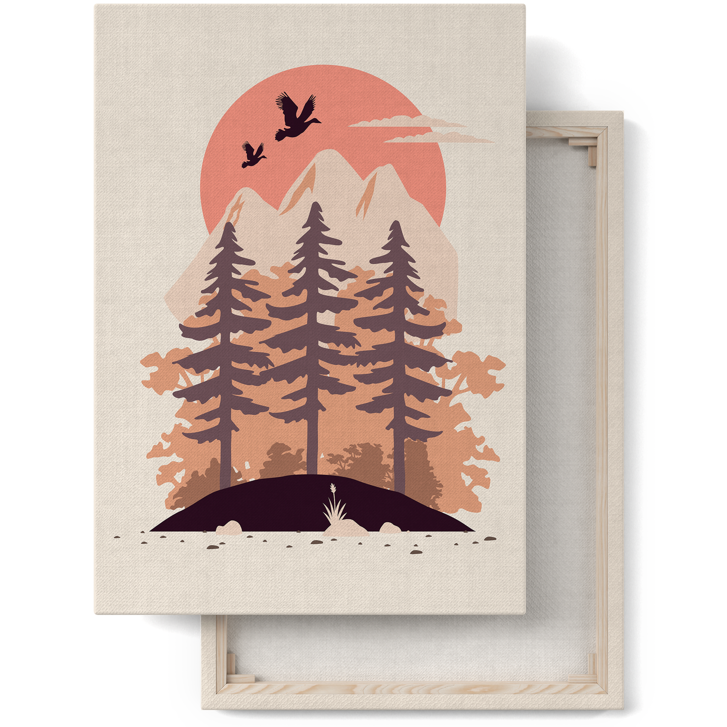 Wild Magic Forest Illustration Canvas Print