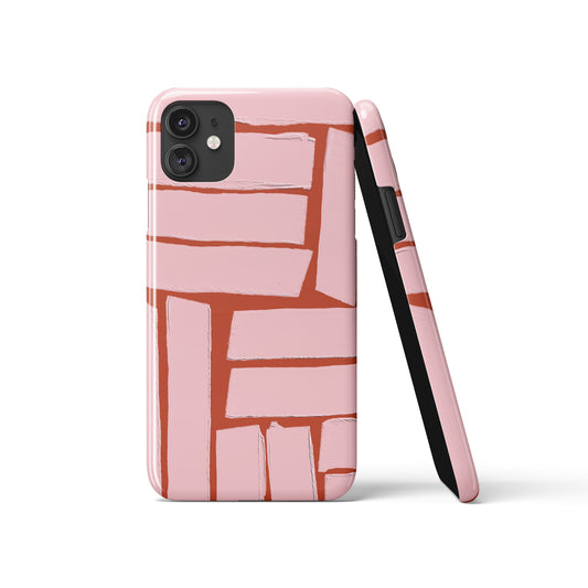 Pink Red Painted Art iPhone Case