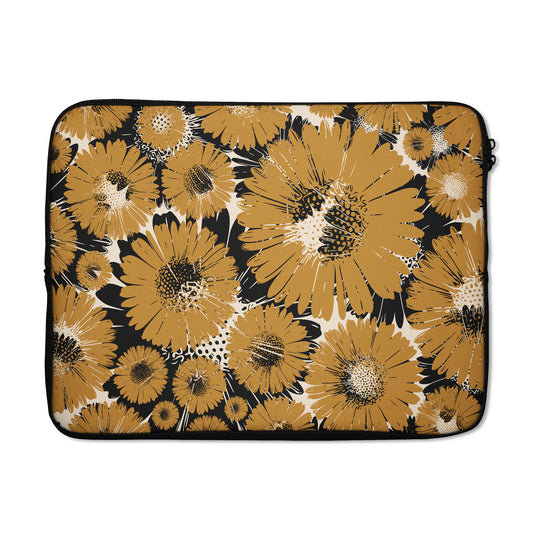 Retro Floral Pattern- Laptop Sleeve