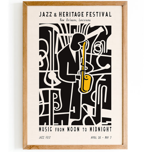 Jazz Fest Louisiana Music Poster