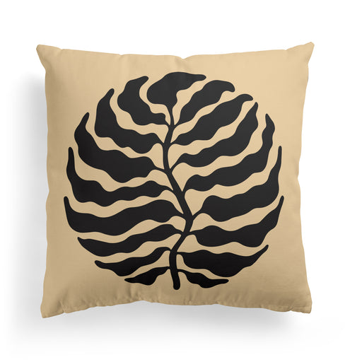 Throw Pillow with Vintage Leaf
