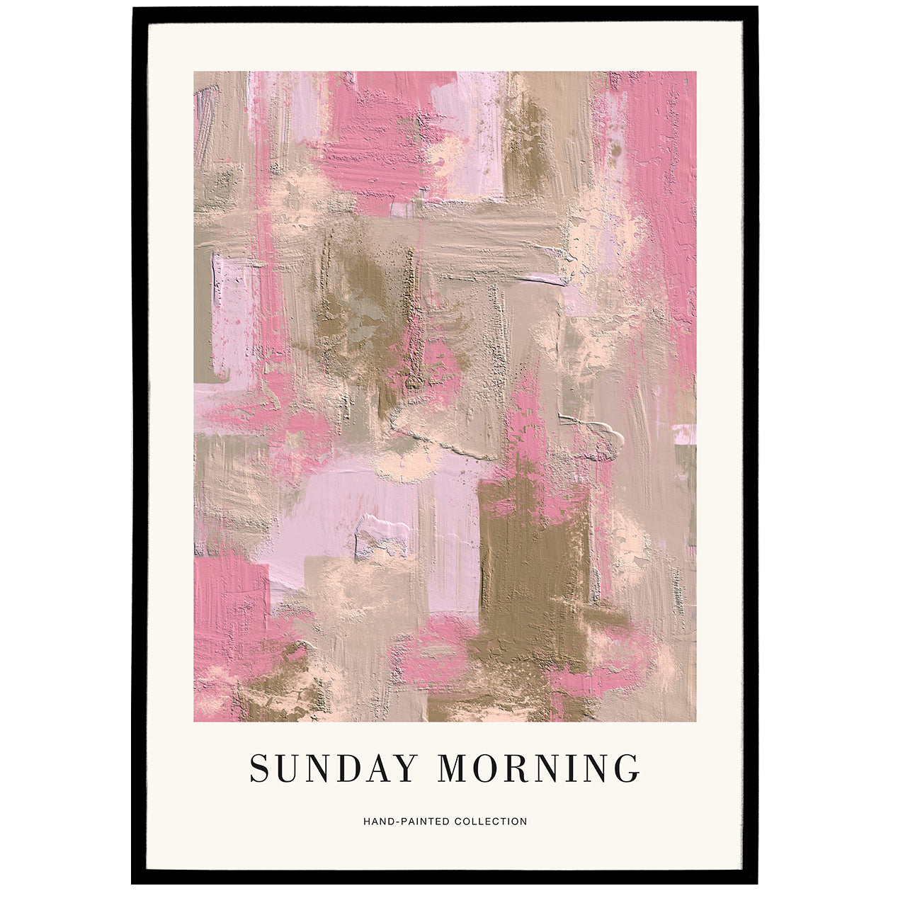 Sunday Morning Abstract Painted Poster