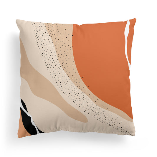 Throw Pillow with Abstract Art