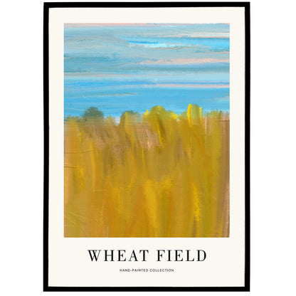 Wheat Field Acrylic Painted Print