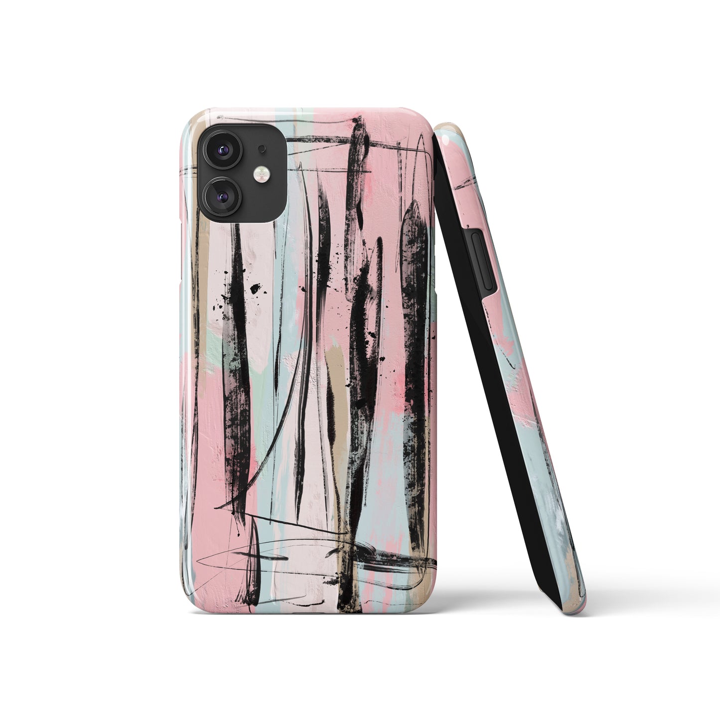 Pastel Brushstrokes Pattern iPhone Case