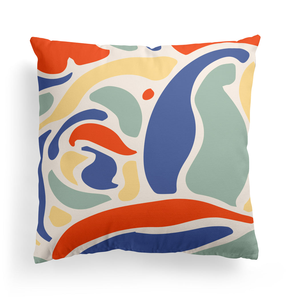 Pillow with Retro Shapes
