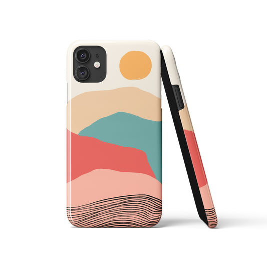 Mountains Illustration iPhone Case