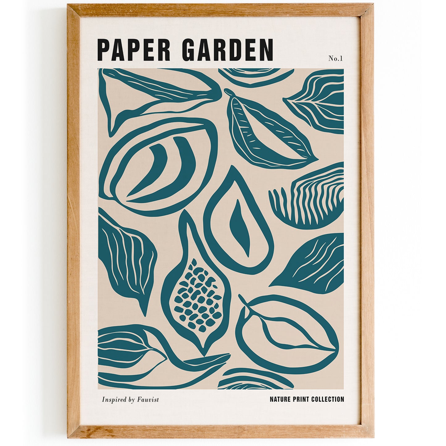 Paper Garden with Fruit Poster