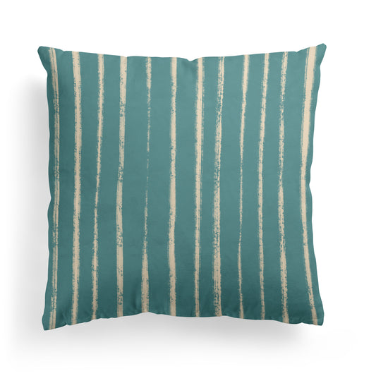 Retro Striped Rustic Pattern Throw Pillow