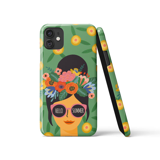 Hello Summer Woman Colorful iPhone Case