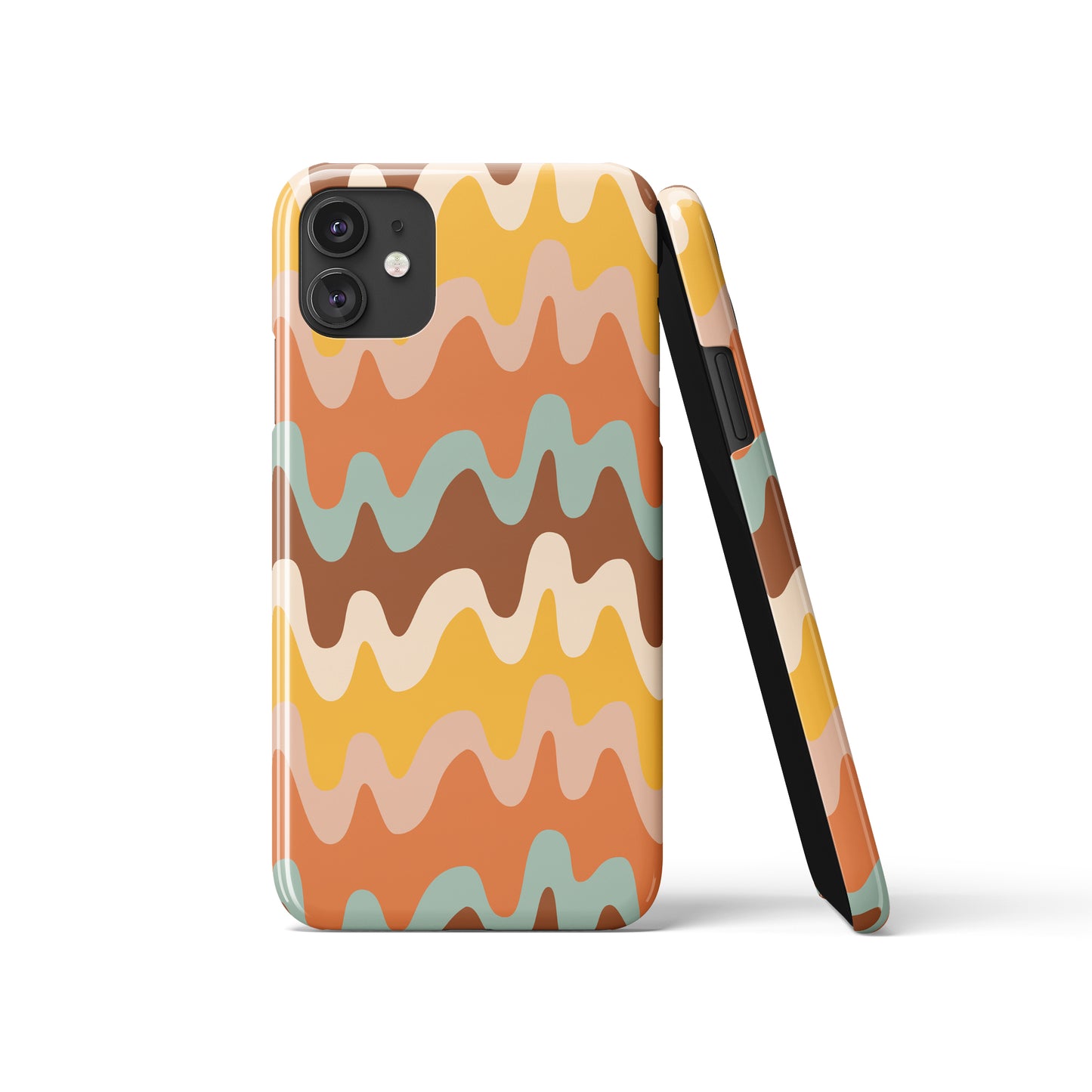 Retro Abstract Swirl Pattern iPhone Case