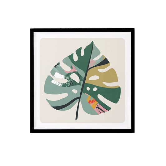 Colorful Monstera Leaf Print