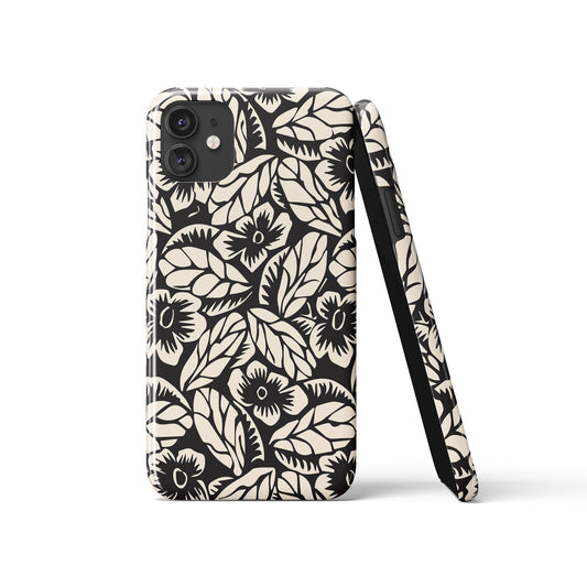 Linocut Flower iPhone Case