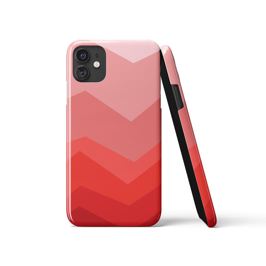 Red Pink Modern Pattern iPhone Case