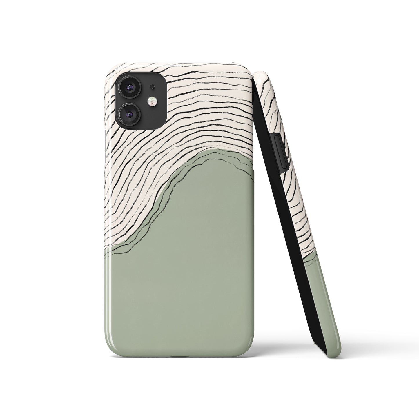 Mint Abstract Minimalist Art iPhone Case