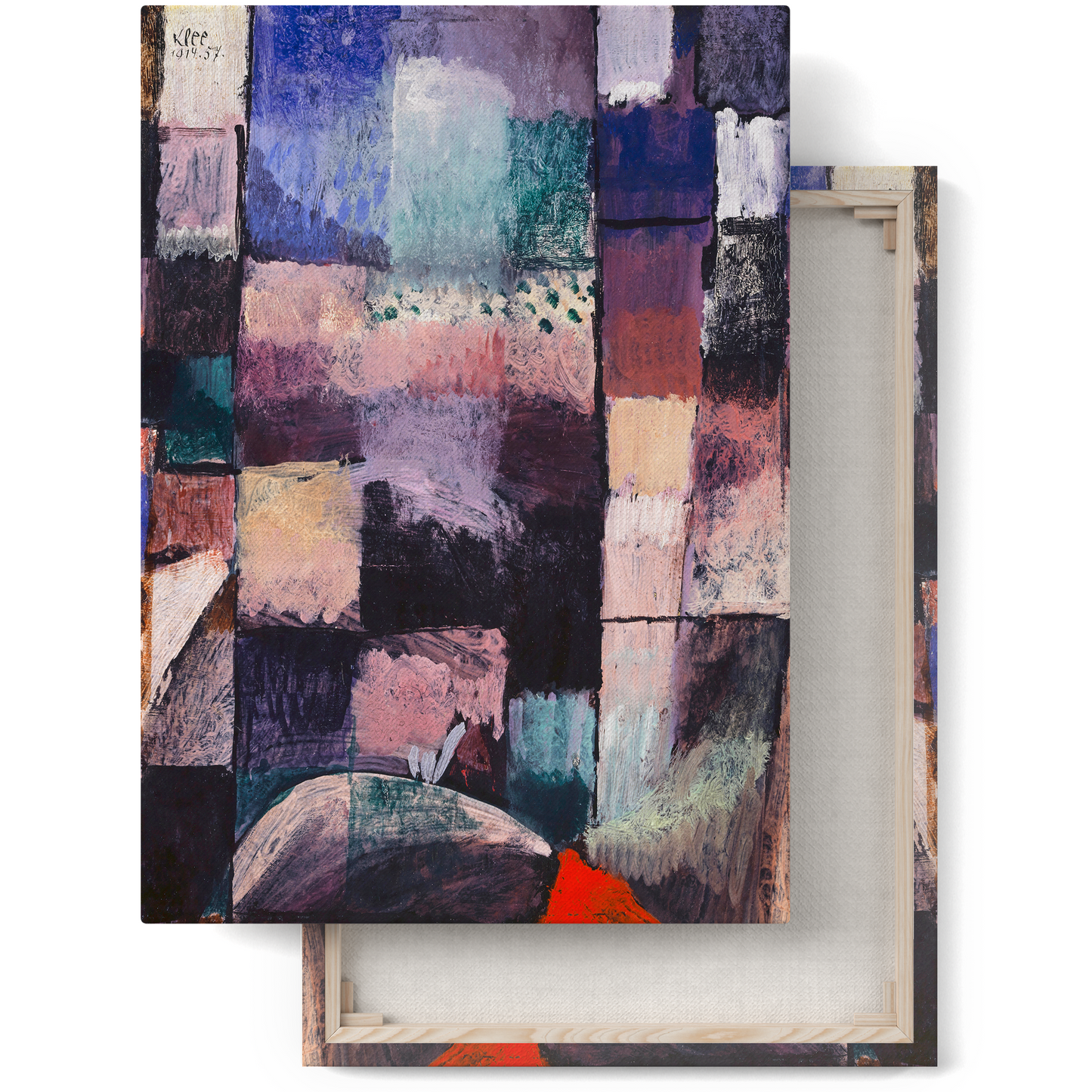 Dark Colorful Painting Paul Klee Canvas Print