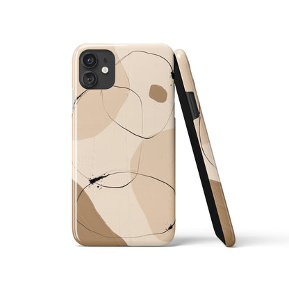 Beige Minimalist Rustic iPhone Case