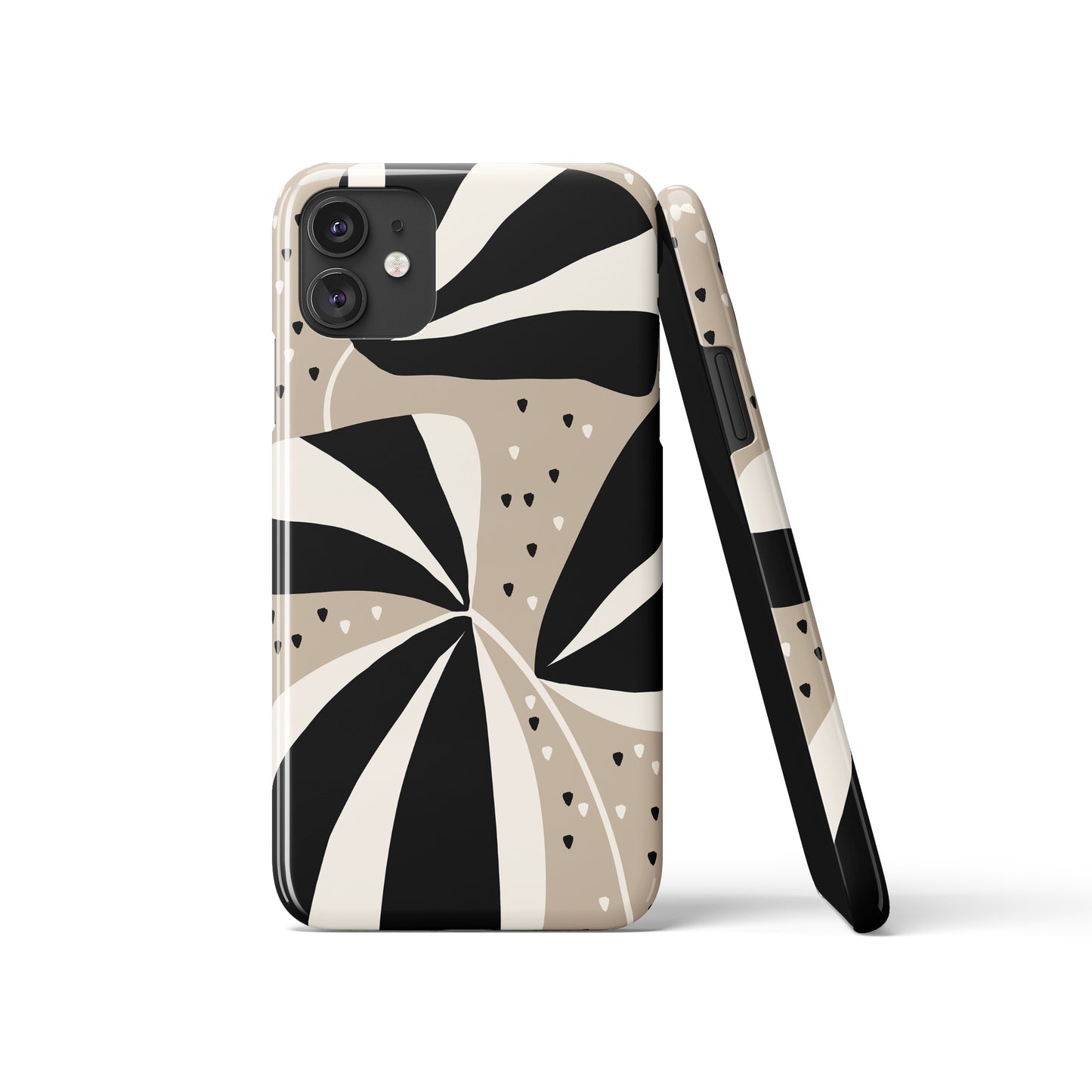 Beige  Abstract Nature iPhone Case
