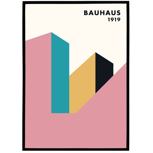 Bauhaus Architecture Minimalist Poster