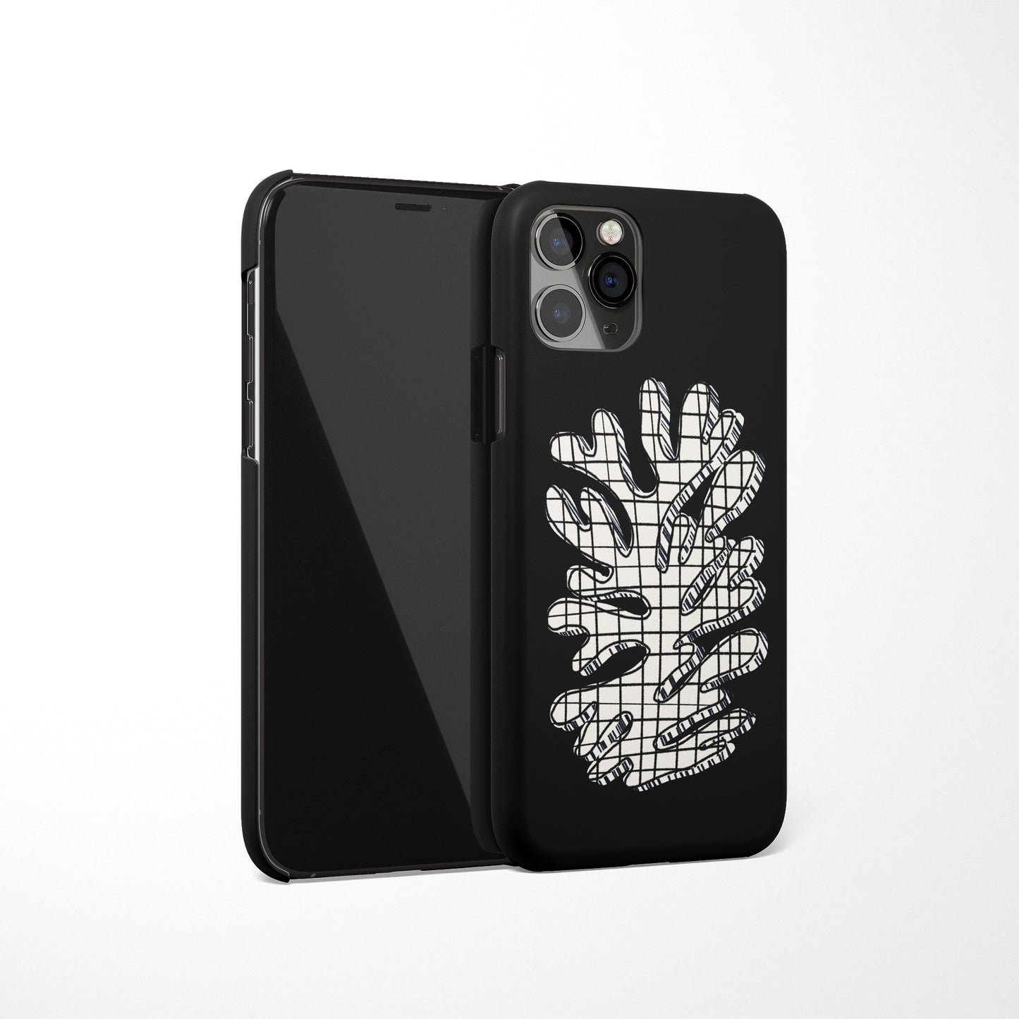Black Drawing iPhone Case