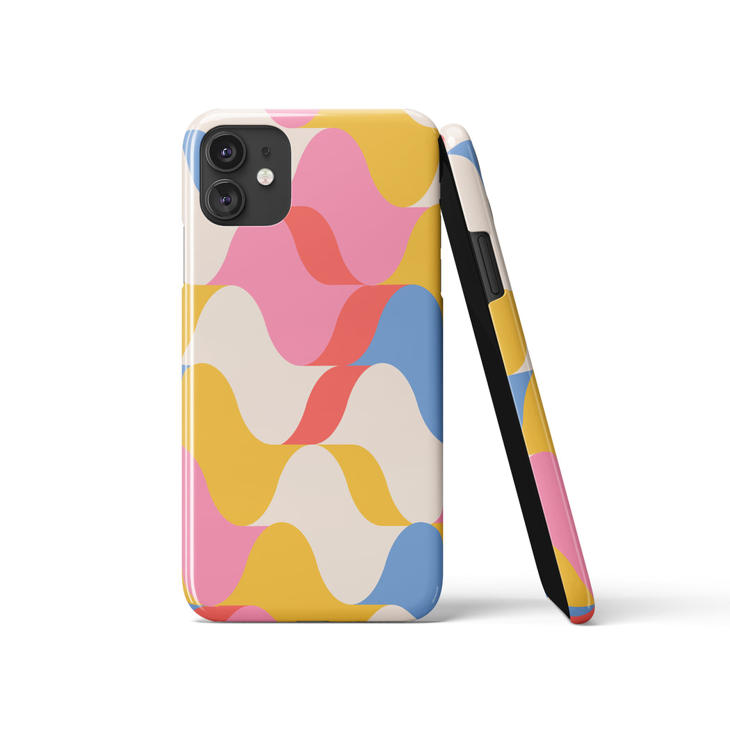 Colorful Mid Century Modern Pattern iPhone Case