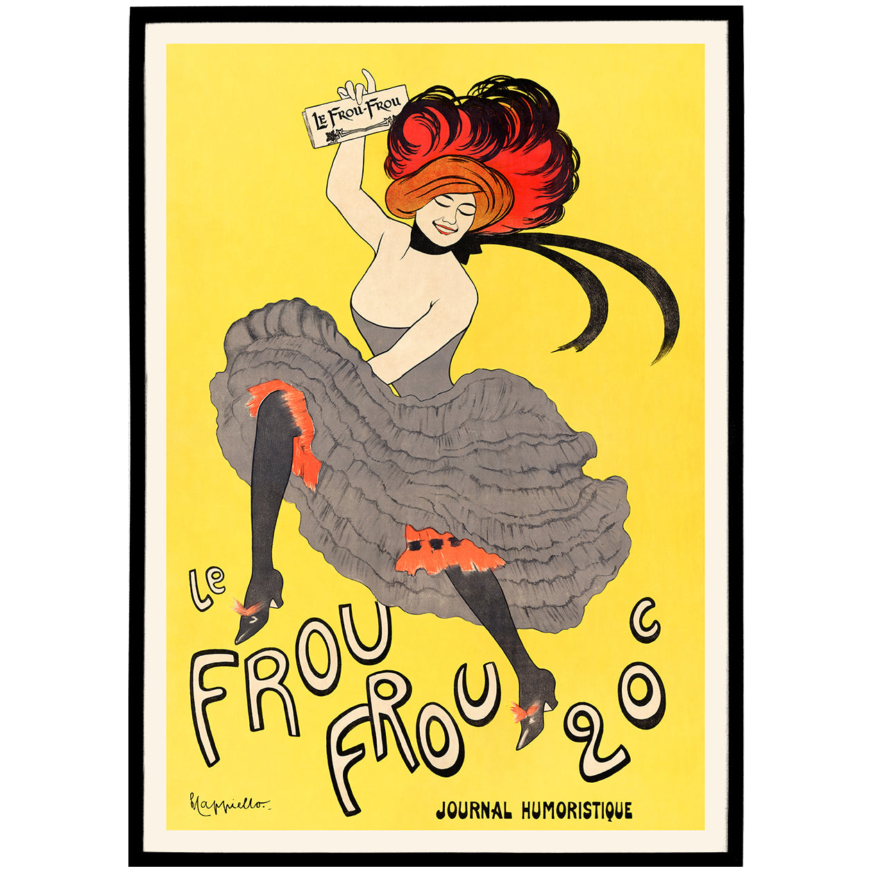 Le Frou Frou Magazine Cover Poster