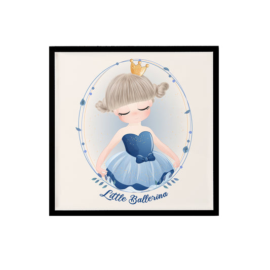 Blue Little Ballerina Print