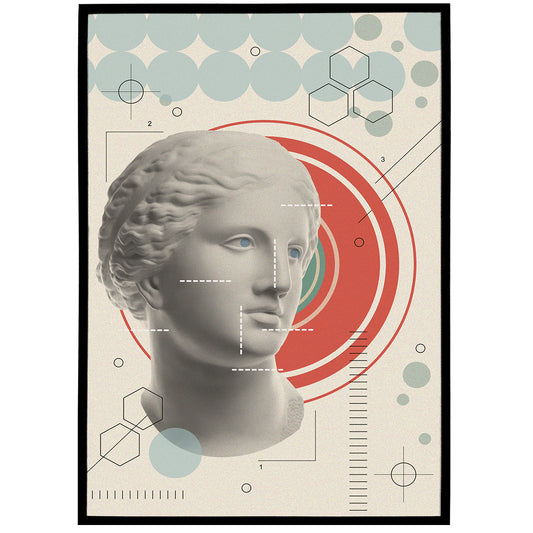 Antique Art Collage Poster