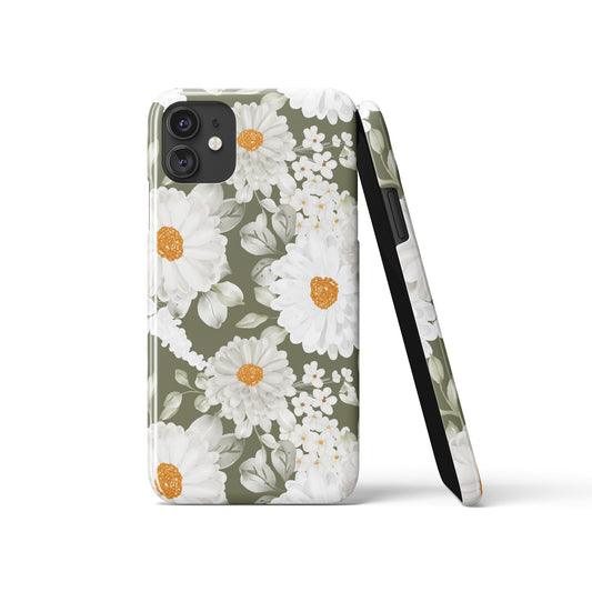 Green Romantic Botanical Floral iPhone Case