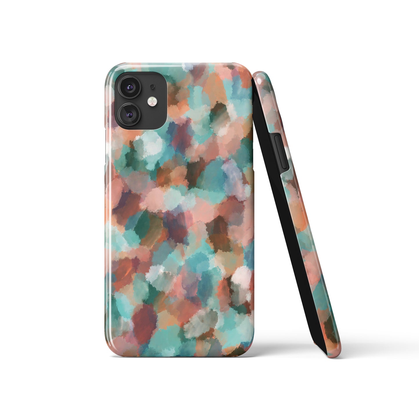 Painted Abstract Autumn Scenery iPhone Case