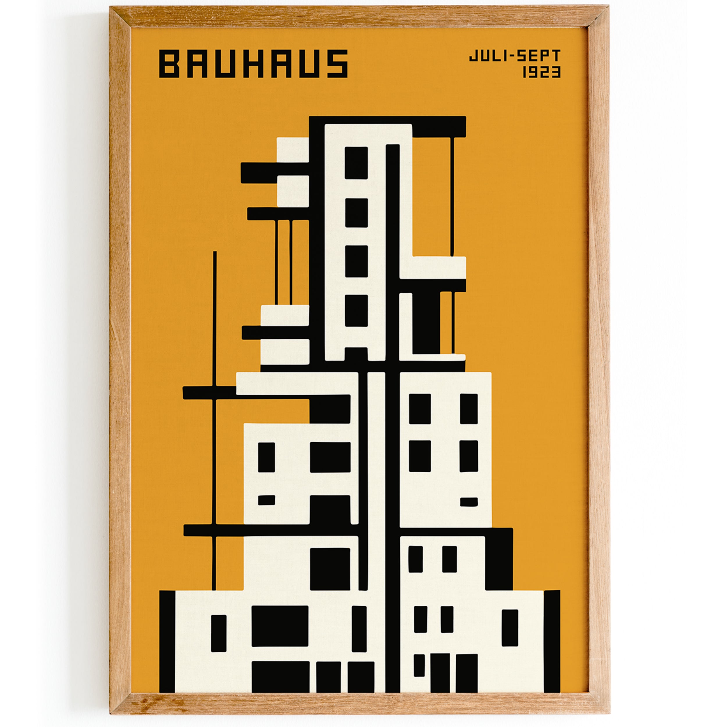 Mustard Bauhaus Architecture Poster – HypeSheriff