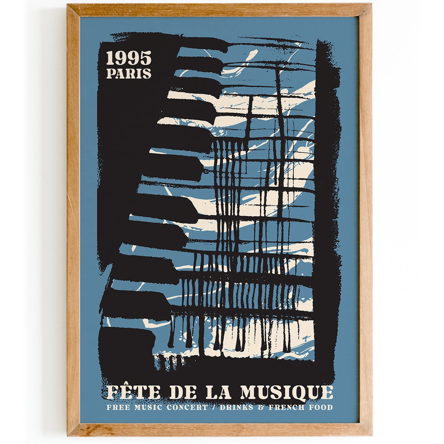 Fete de la musique Retro Poster