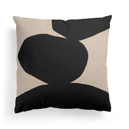 Minimalist Black Stones Throw Pillow