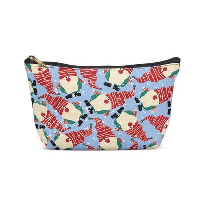 Funny Christmas Gnomes Pattern Makeup Bag