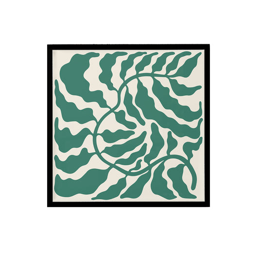 Green Aesthetic Leaf Print