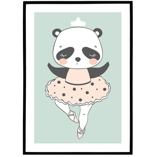 Panda Ballerina Poster