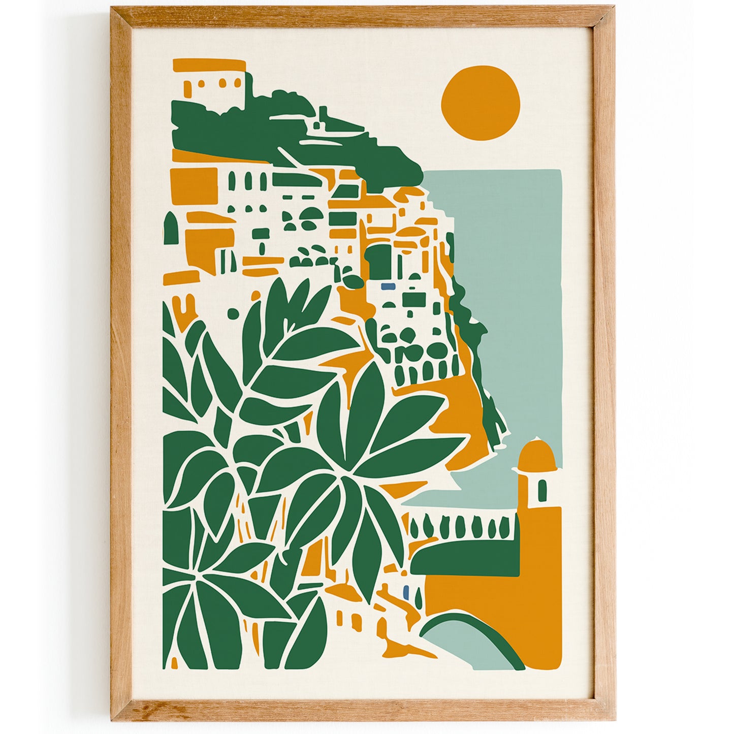 Amalfi Coast, Italy Travel Poster