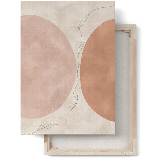 Boho Abstract Shapes Canvas Print