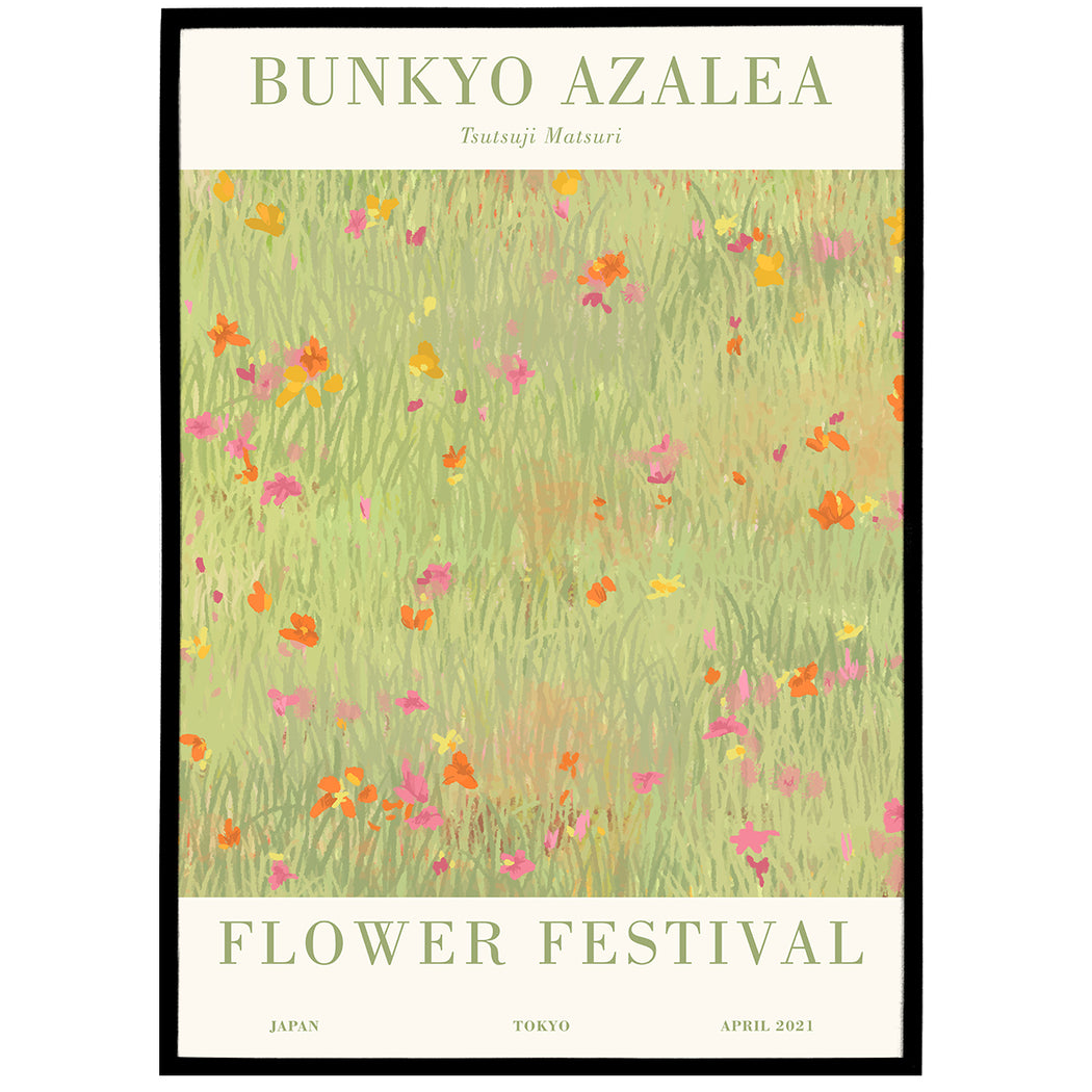 Bunkyo Azalea, Tokyo Poster