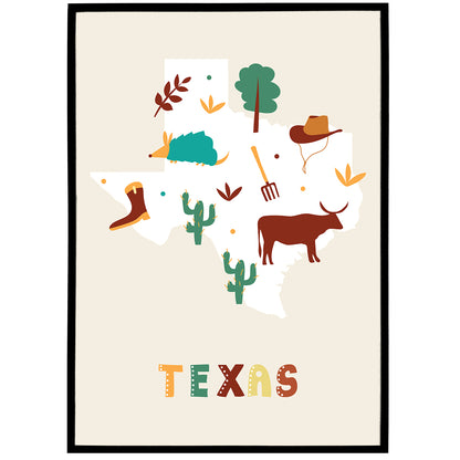 Texas, Travel Poster