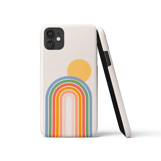 Rainbow with Sun iPhone Case